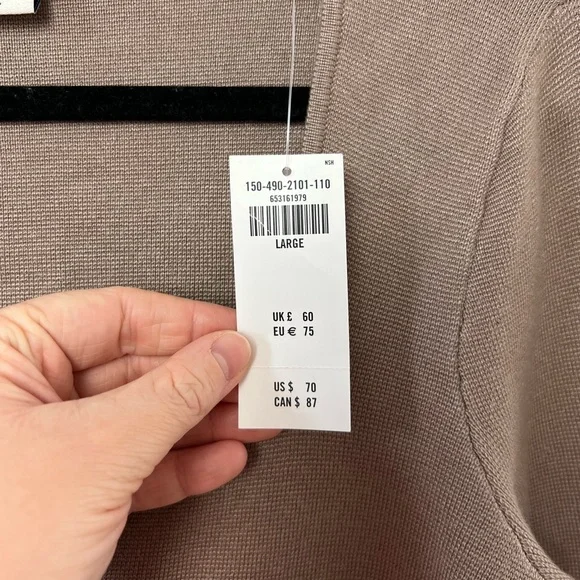 NWT ABERCROMBIE LONG SLEEVE TOP SIZE LARGE - Picture 3 of 4